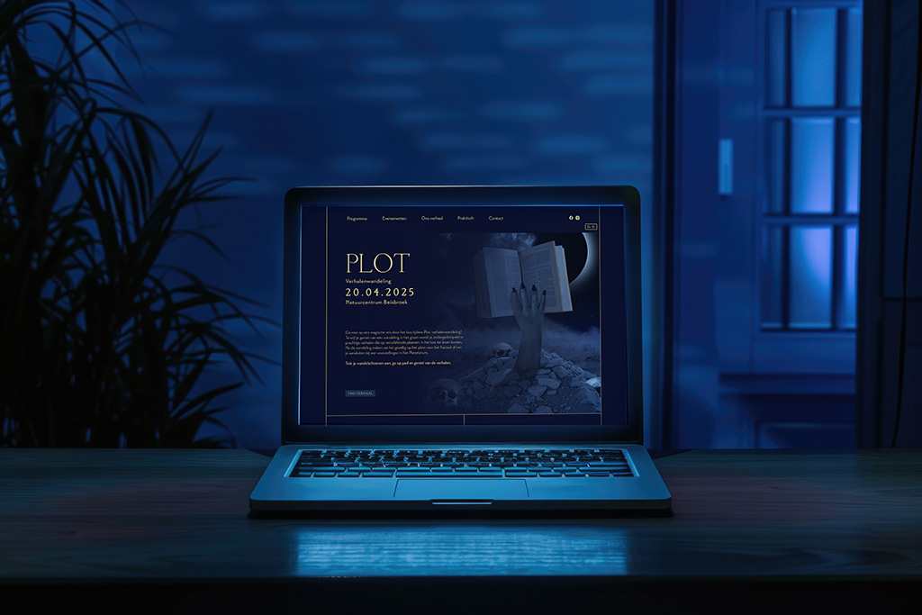 Site mockup for PLOT event